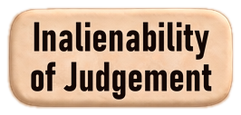 The Inalienability of Judgement